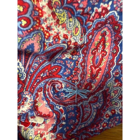 Talbots Womens Paisley Print Button-Down Multicolor Long Sleeve Blouse Size 8 - Picture 7 of 10